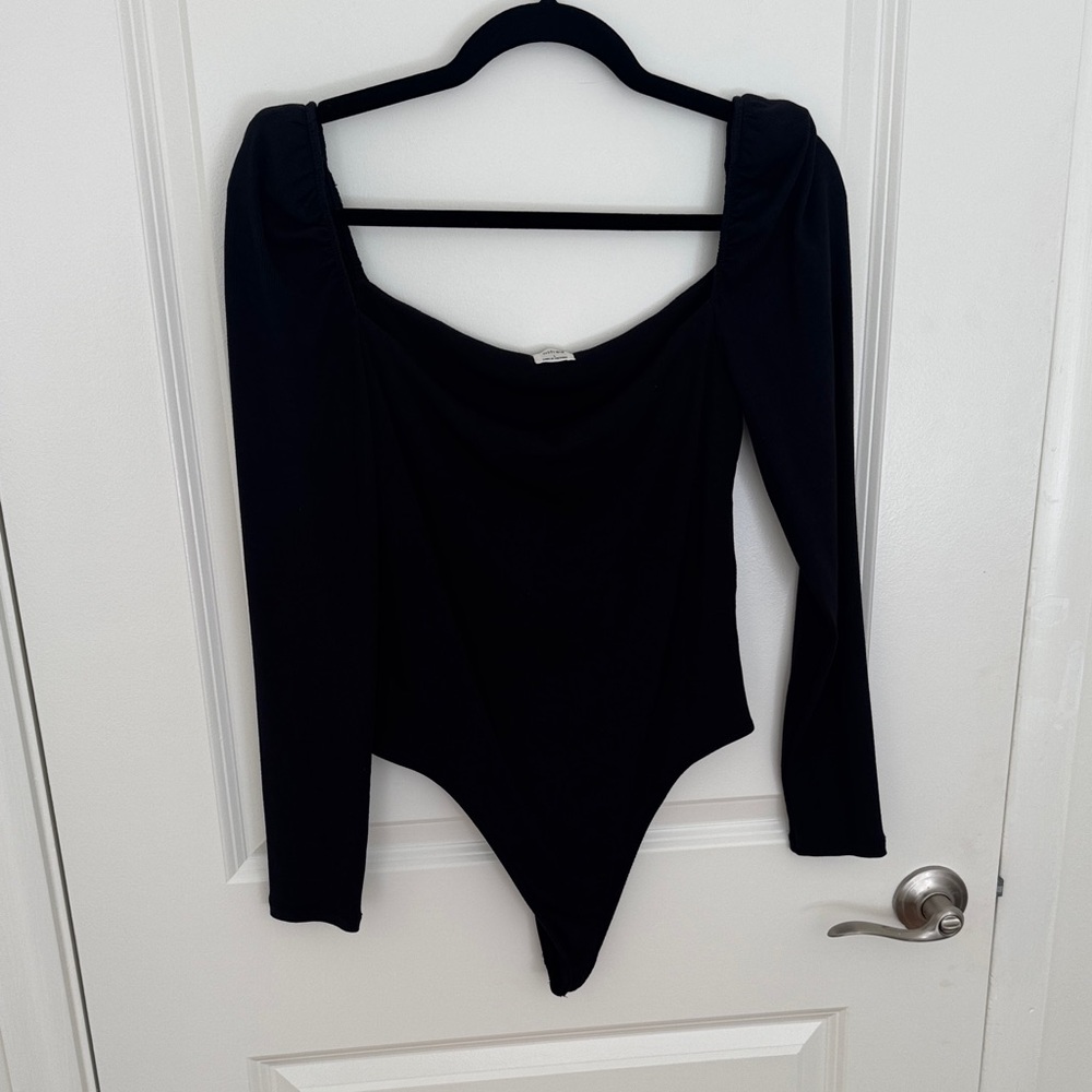 Wilfred Black Long Sleeve Bodysuit